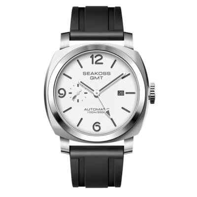 RINGO　SEAKOSS　GMT　Seagull ST2557搭載 ② Amazon.com: SEAKOSS GMT Watches for Men Automatic 45MM Date