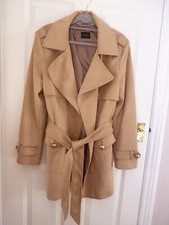 Madeleine Suedette Beige Jacket Size 14 Nwot