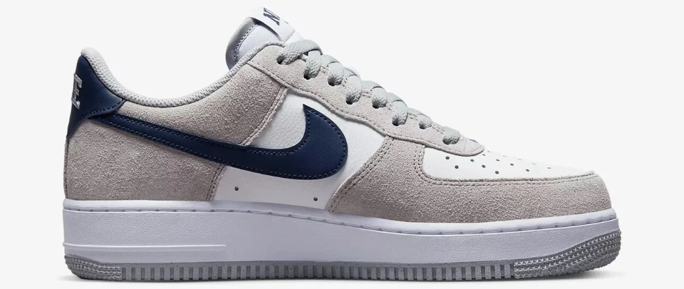 Nike Air Force 1 AF1 Low 07 Georgetown Gris Humo Blanco Medianoche Azul Marino FD9748 001 Foto 2 de 4