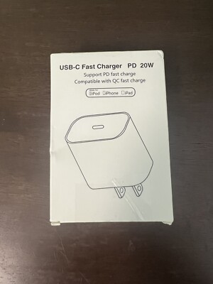 20W PD USB C Fast Charger Cube Type C Cable Lot For iPhone 16 15 Pro Max Plus