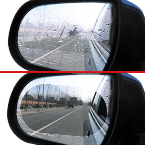 2x Car Rainproof Anti Fog Anti-glare Rearview Mirror Trim Film Cover Accessories - Picture 10 of 12