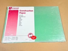 Vintage SEALED “Green” 12 x 18 Construction Paper - 50 Sheets