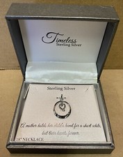 Timeless Sterling Silver Mother Child Heart Pendant .925 NIB