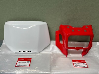 #ad HONDA Headlight Cover Shroud Number Plate Set 96 04 XR250 R XR400 R $96.50