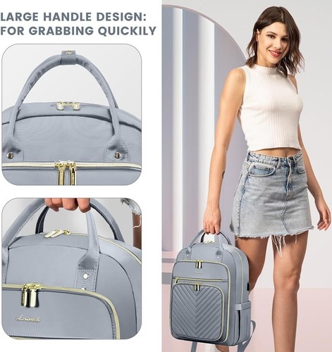 Large Travel Laptop Backpack for Women, Carry On Backpack with USB Charging Port - Picture 7 of 12
