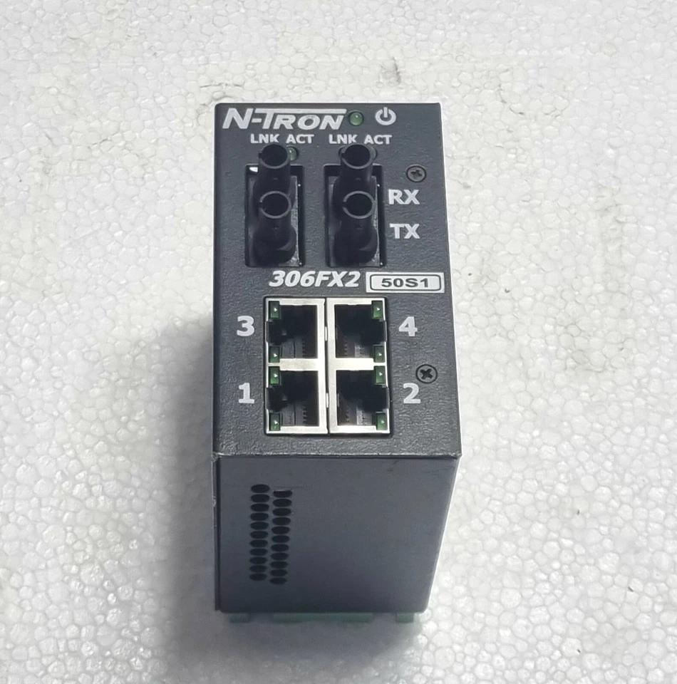 N-Tron {306FX2-ST} Industrial Ethernet Switch N-Tron 306FX2 #1 No Din Rail Lock - Image 2 of 4