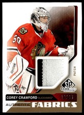 2014-15 UD SP Game Used Authentic Fabrics Patch Corey Crawford 16/35 #AF-CR