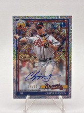 2026 Topps Chrome Chipper Jones 1991 Topps Auto # /50 !! 🔥🔥 Atlanta Braves