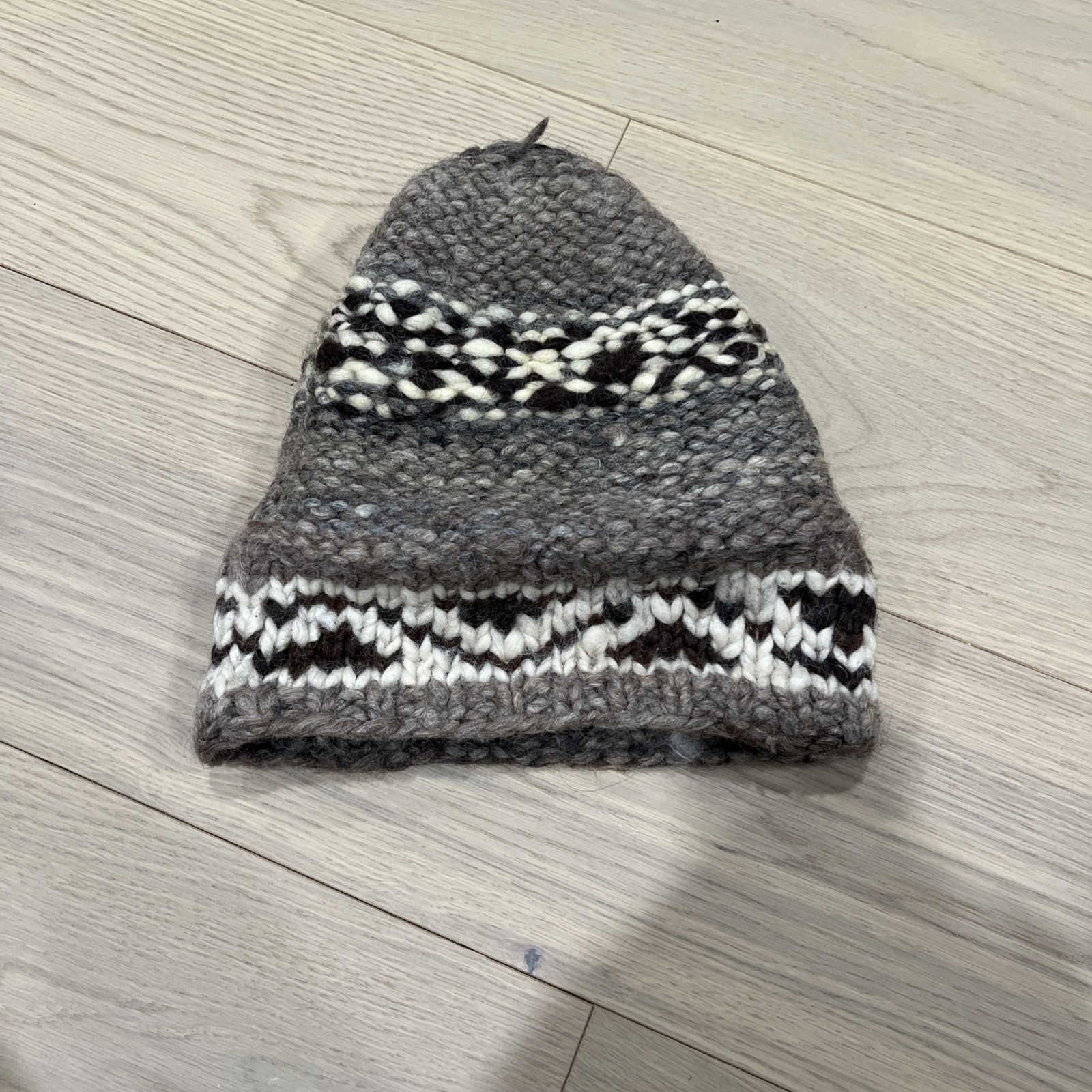 Beanie Hand Knit Wool Winter Hat Warm Basic - image 3