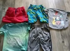NWT 8 pc Boy  s Clothing Bundle, 6 Shirts, 1 Pant, 1 Shorts, Size 8  86 Retail 
