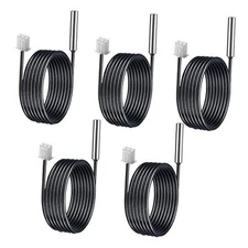 10K Temperature Sensor Probe, 3950 NTC Thermistor Accuracy 1% 5pcs 1 Meter, 