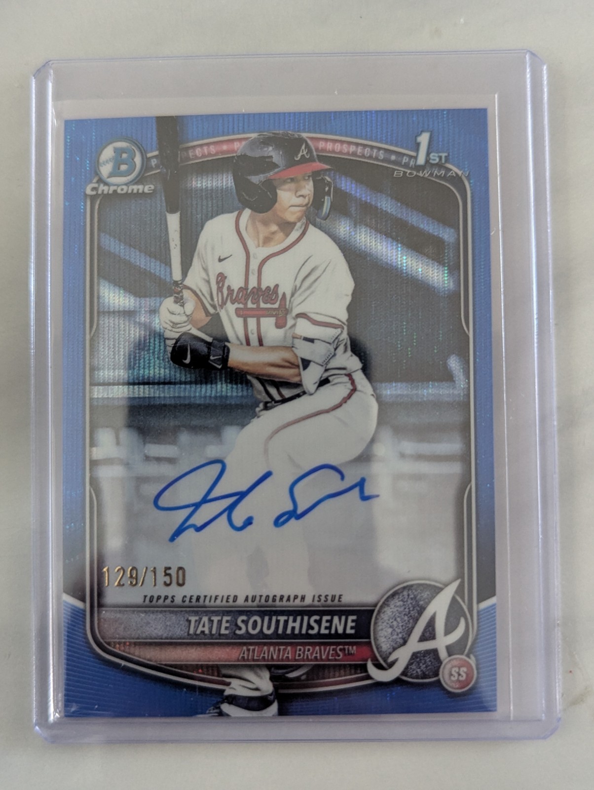 2025 Bowman Draft #CPA-TS Tate Southisene Chrome Prospect Autographs Blue /150