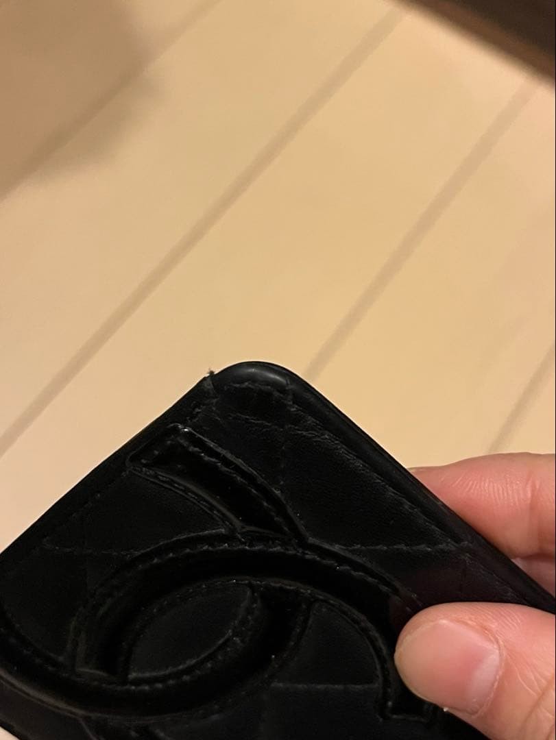 Chanel Cambon Line Quilted Card Case Black thumbnail 9