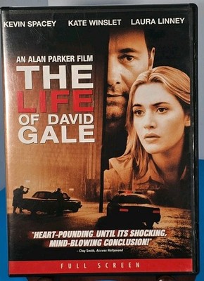 The Life Of David Gale DVD 2003 Thriller Universal Kevin Spacey Full Screen 
