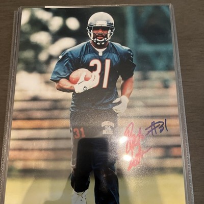 Rashaan Salaam Autographed Photo Chicago Bears Heisman Trophy Winner No COA