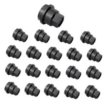 20 Pcs Wheel Lug Nut Cover Caps Black Plastic 15661036 Replacement for