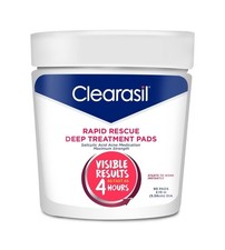 Acne Treatment Facial Cleansing Pads- Clearasil Rapid Rescue Deep Treatment...