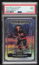 2022-23 O-Pee-Chee Platinum Pond Hockey Variants Jake Sanderson PSA 9 MINT 18fy