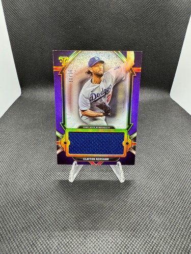 2024 Topps Triple Threads - Jumbo Relics Clayton Kershaw #SJR-CK Amethyst 30/36