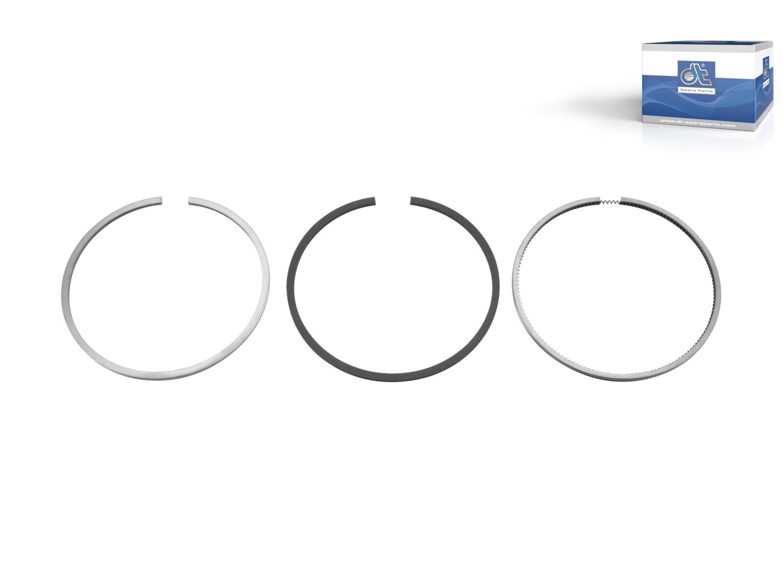 Segments de piston de précision DT Spare Parts 2.90083 en alliage renforcé pour cylindre 120.6 mm