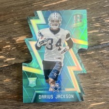 Panini 2016 Spectra Darius Jackson #170 Neon Blue Die-Cut /35 Cowboys NFL Rookie