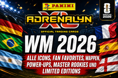 Panini World Cup 2026 Adrenalyn XL - Icons, Fan Favourites, Golden Baller uvm.