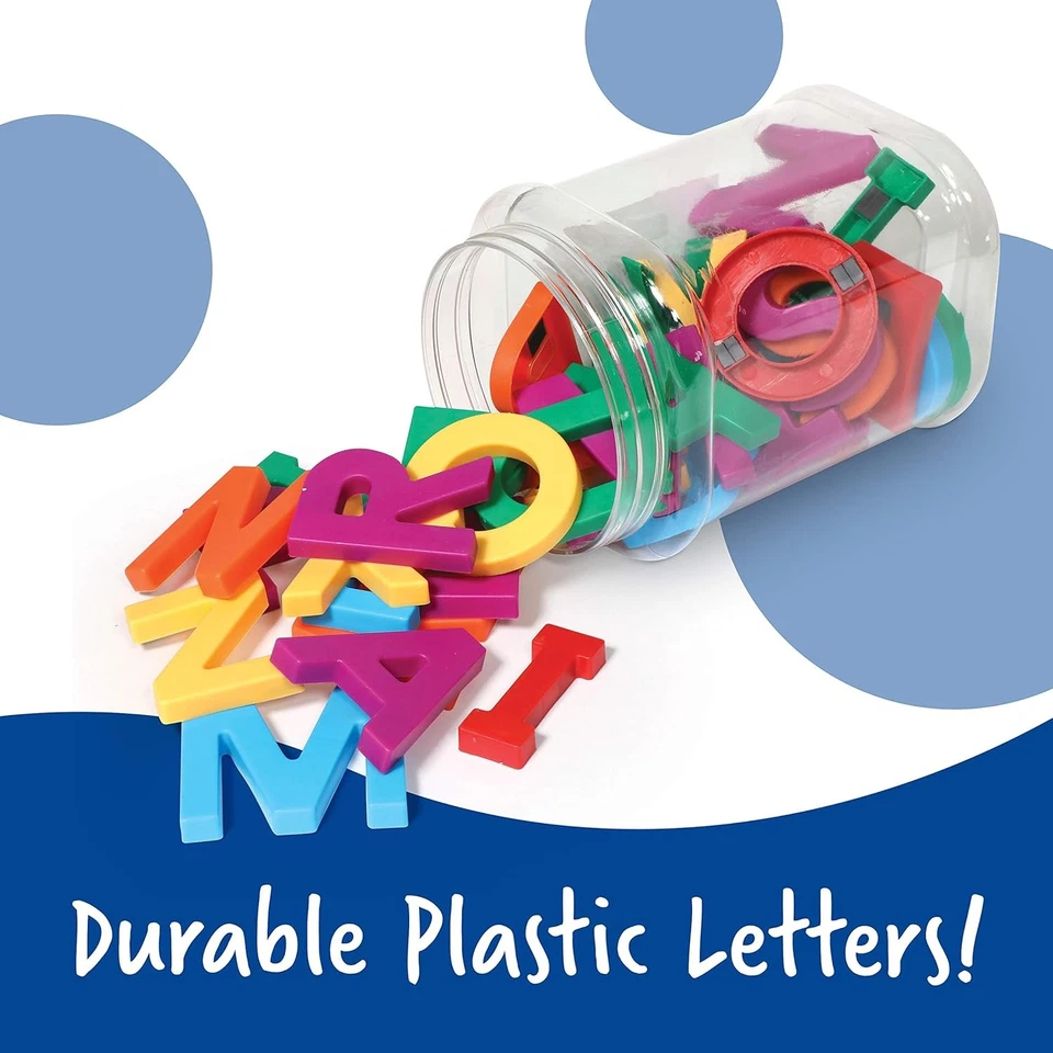 Learning Resources Jumbo Magnetic Uppercase Letters, Pack of 1, Multi Color - Image 4 of 4