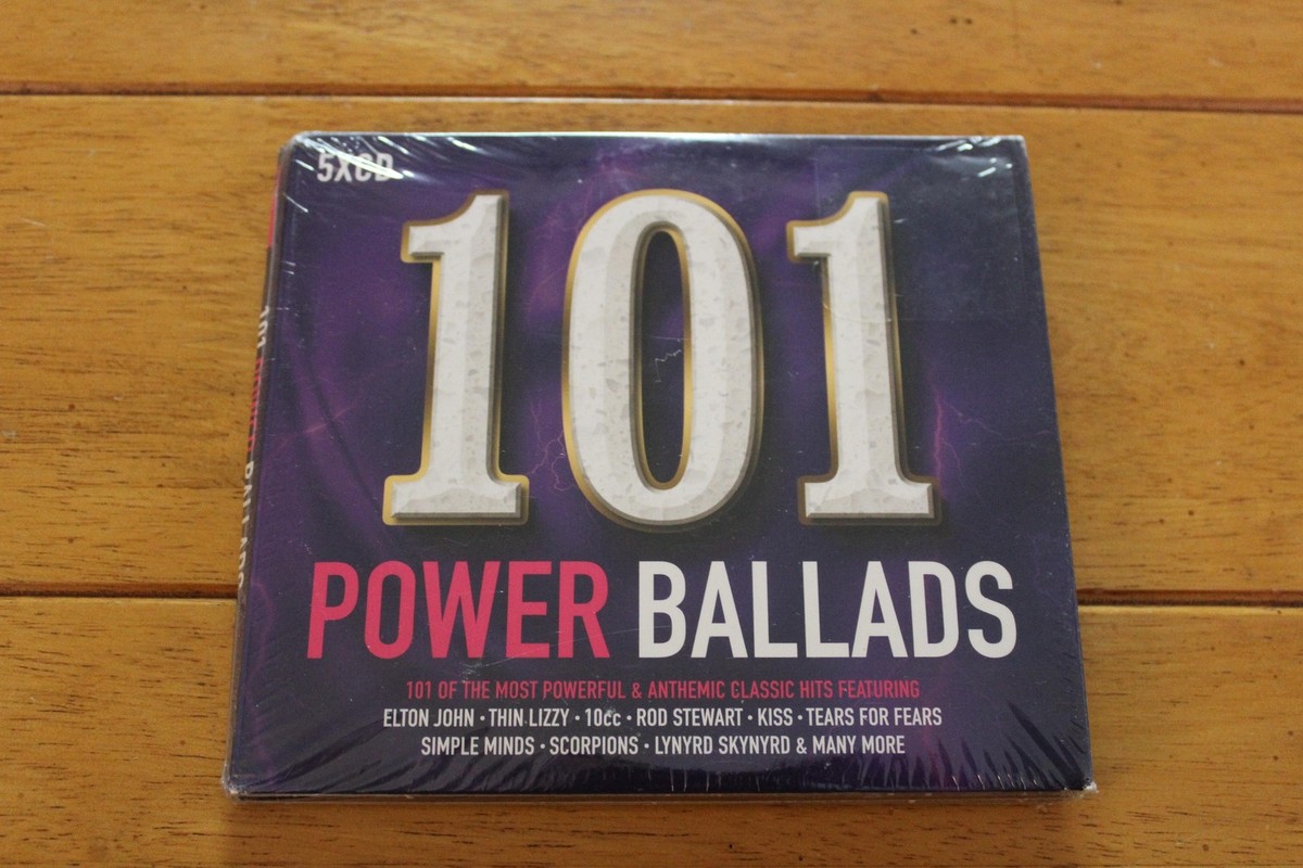 101 Power Ballads CD 5 Disc Set Rock Pop Soft Classic Rock NEW