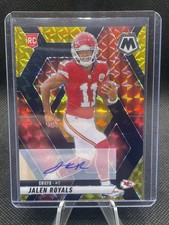 2025 Panini Mosaic Jalen Royals Choice Black & Gold Prizm Auto #’d /8 - Chiefs
