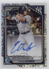 2024 Bowman Chrome Prospect Speckle Refractor /299 Caleb Durbin #CPA-CD Auto 0w3