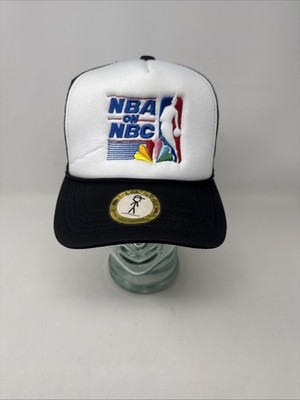 NBA on NBC Snapback Hat Cap 90s Polyester White/Black | eBay