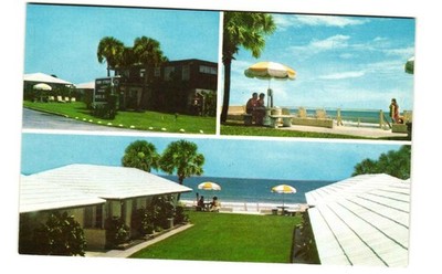 Surf Motel and Studio apartments Cocoa Beach FL vintage postcard Unposted