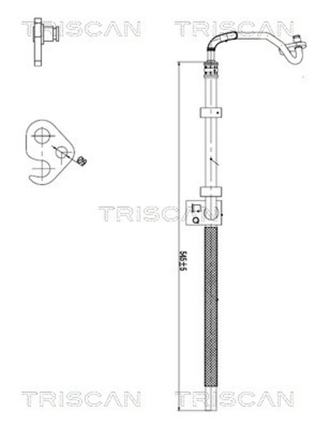 Triscan Hydraulikschlauch Lenkung 8516 23010 FüR Mercedes Klasse W211 Model S211-image