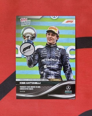 Topps F1 Now Kimi Antonelli Youngest Driver in F1 to win Consequive Races 2026