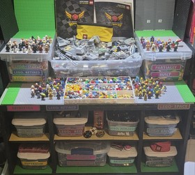 LEGO Bulk Lot with Minifigures, Minecraft 21119, Super Heroes, BrickHeadz Sets