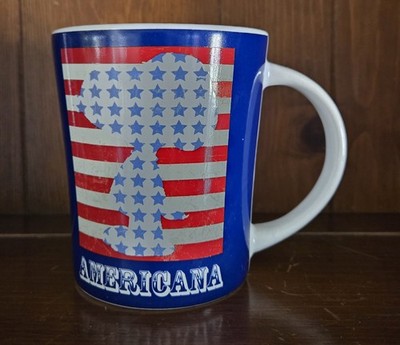 PEANUTS SNOOPY PATRIOTIC MUG Cup Stars & Stripes Red White & Blue Americana 14Oz