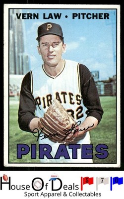 1967 Topps #351 Vern Law Pittsburgh Pirates Vintage Baseball Card