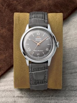 Orient Bambino 38mm No Date Gray Dial Automatic Limited Watch RN-BB0006N