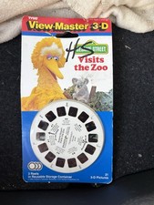 TYCO View-Master 3-D Sesame Street Big Bird Visits The Zoo 1990 NIP RETIRED