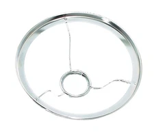 B&P Lamp 10" Nickel Plated Shade Ring Holder* Aladdin Brand Burners