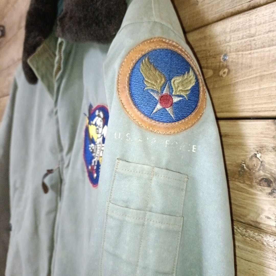 Buzz Ricksons B15 Flight Jacket Gray Size 36 Mens… - image 8