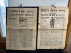 2 Issues EIGHTH ARMY NEWS, WW2 US Military Newspaper, Italy, Dec 1 & 2, 1943
