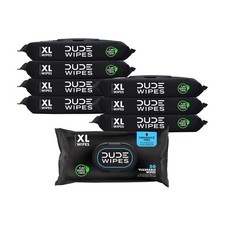 DUDE WIPES XL Flushable Wipes, Fragrance Free, 8 ct., 400 wipes