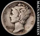 1918-D Mercury Dime- Silver- Scarce Better Date No Reserve #J1861
