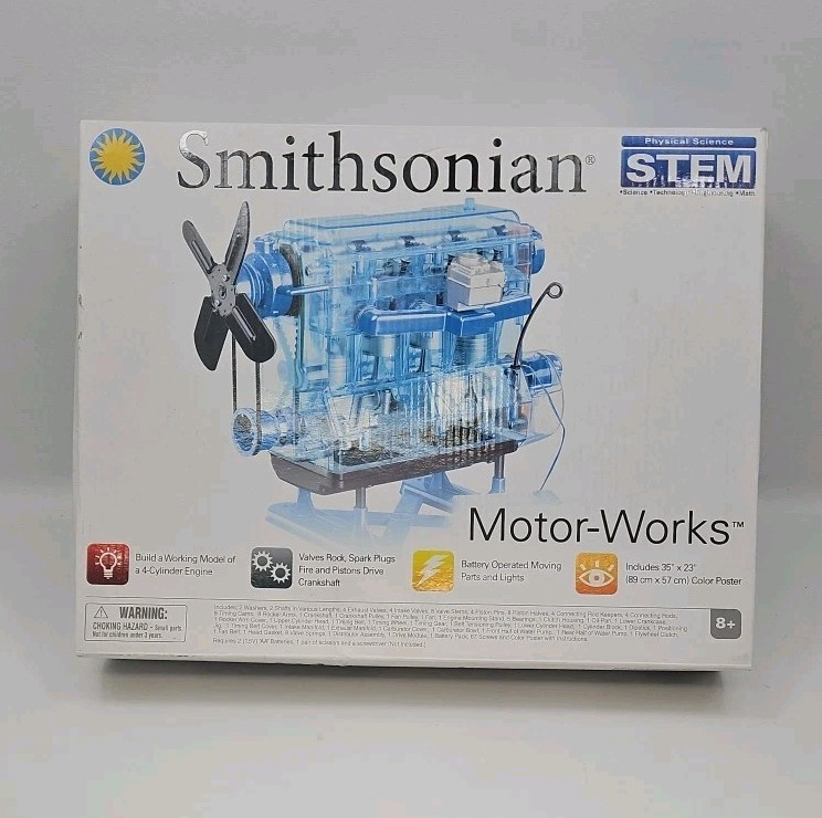 Smithsonian STEM - Motor-Works 4 Cylinder Engine Model 