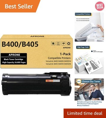 Efficient Black Toner for Xerox VersaLink B400 B405 - 24,600 Pages, Crisp Prints