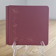 Creative Memories 7x7 Orange Flex Hinge Coverset Scrapbook Album Fall Leaves NEW