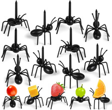 50 Pcs Ant Food Party Picks Cute Fake Ants Animal Fruit Toothpicks