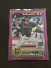 2024 Topps Chrome - Jared Jones #96 Pink Refractor (RC)