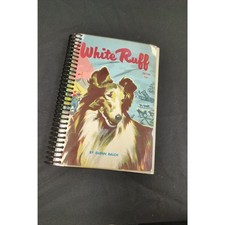 Parchment Junk Journal - Vintage Scholastic White Ruff -Handmade Spiral Notebook